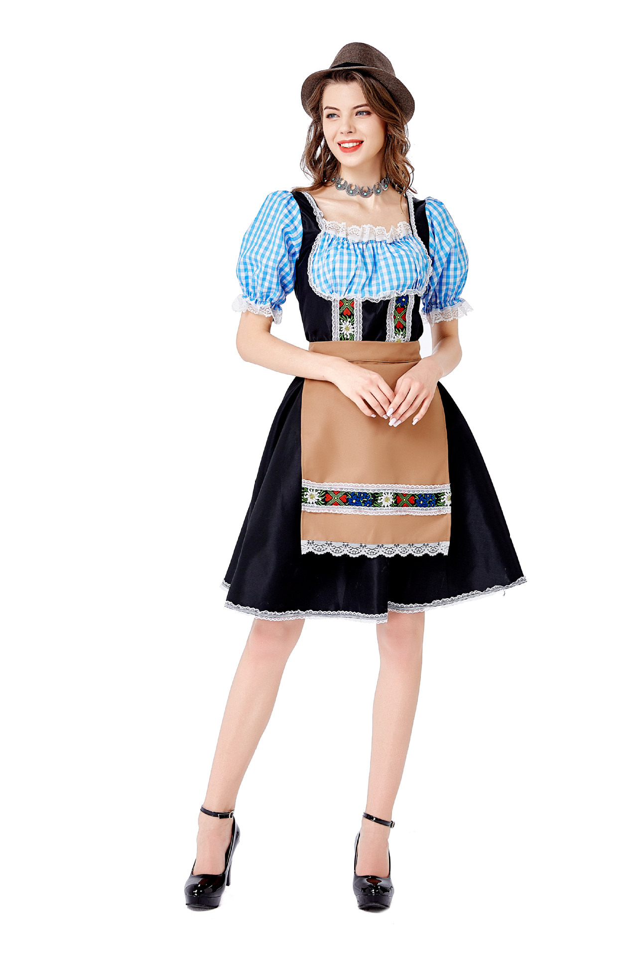 Womens Oktoberfest Costume Beer Festival Carnival Clothing With Apron